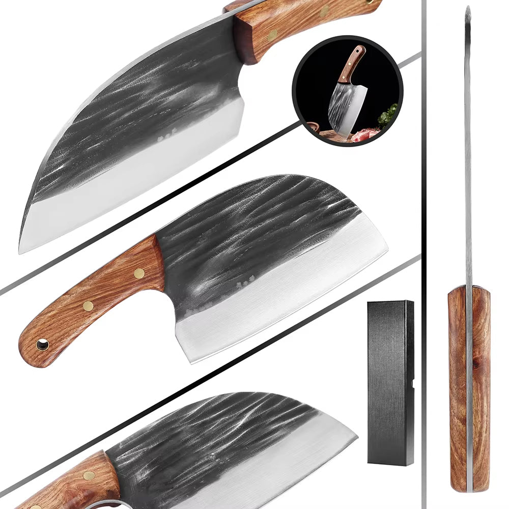 Full Tang Forged Butcher Serbian Chef Knife