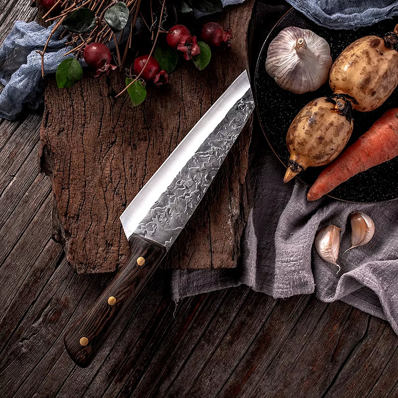 Hand Forged Cleaver Knife Complete Set