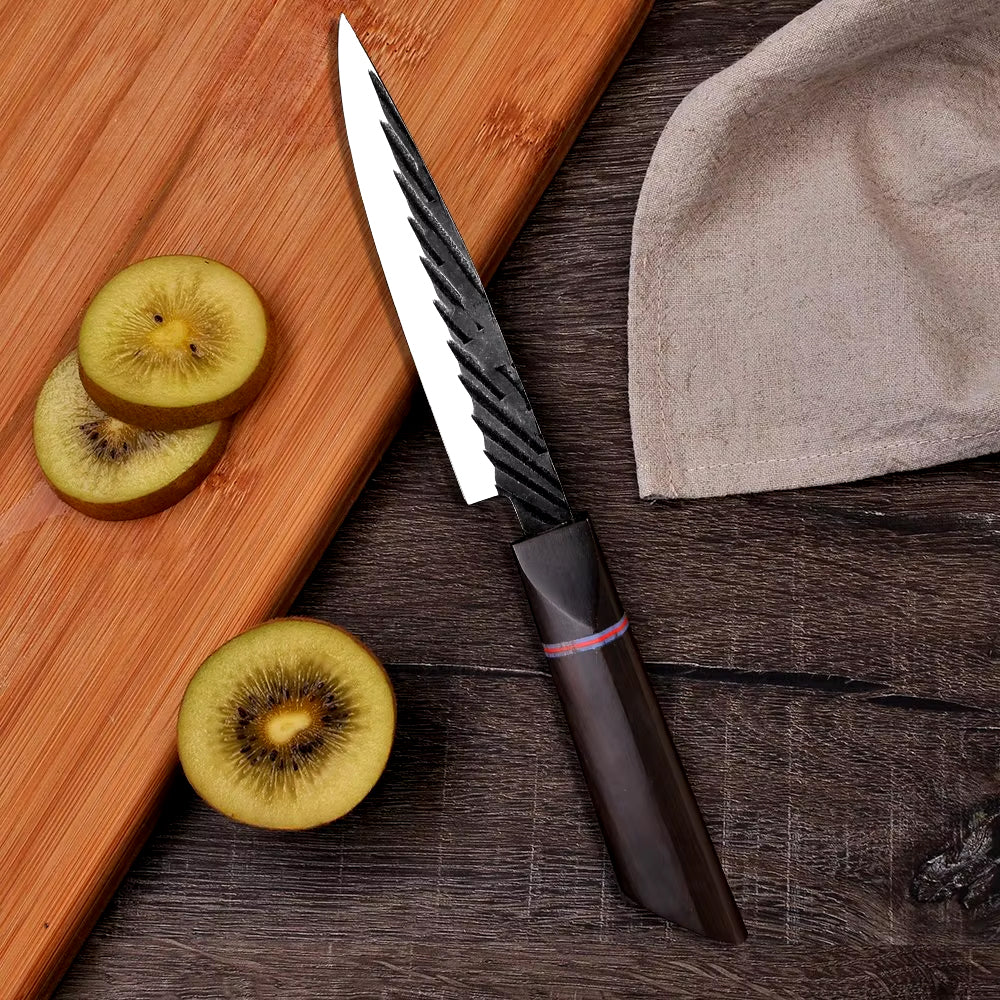 Japanese Kitchen Knife Set With Ebony Handle
