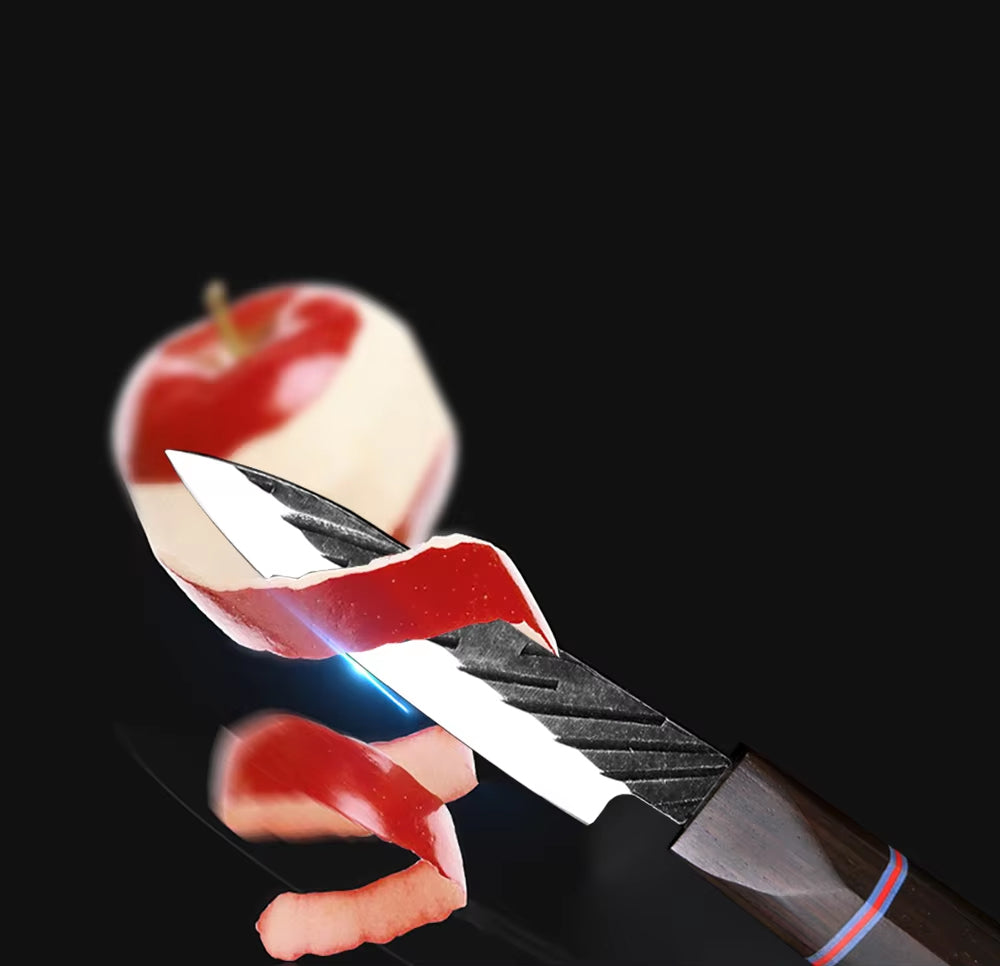 Japanese Kitchen Knife Set With Ebony Handle