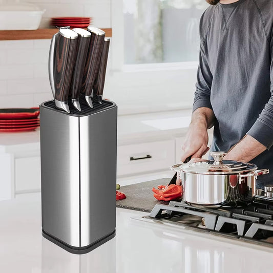 Universal Stainless Steel Knife Block