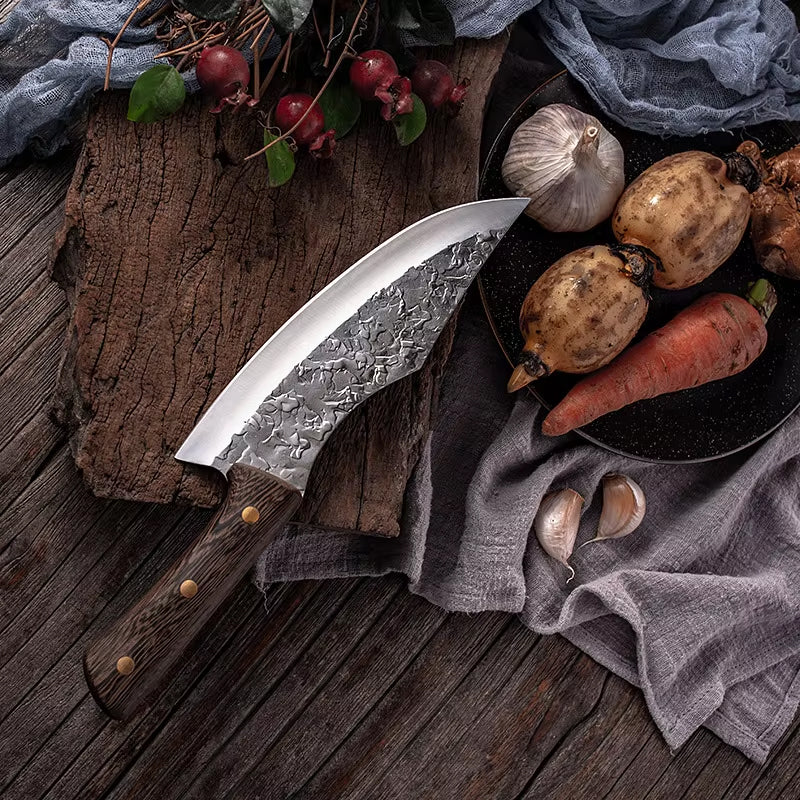 Hand Forged Cleaver Knife Complete Set
