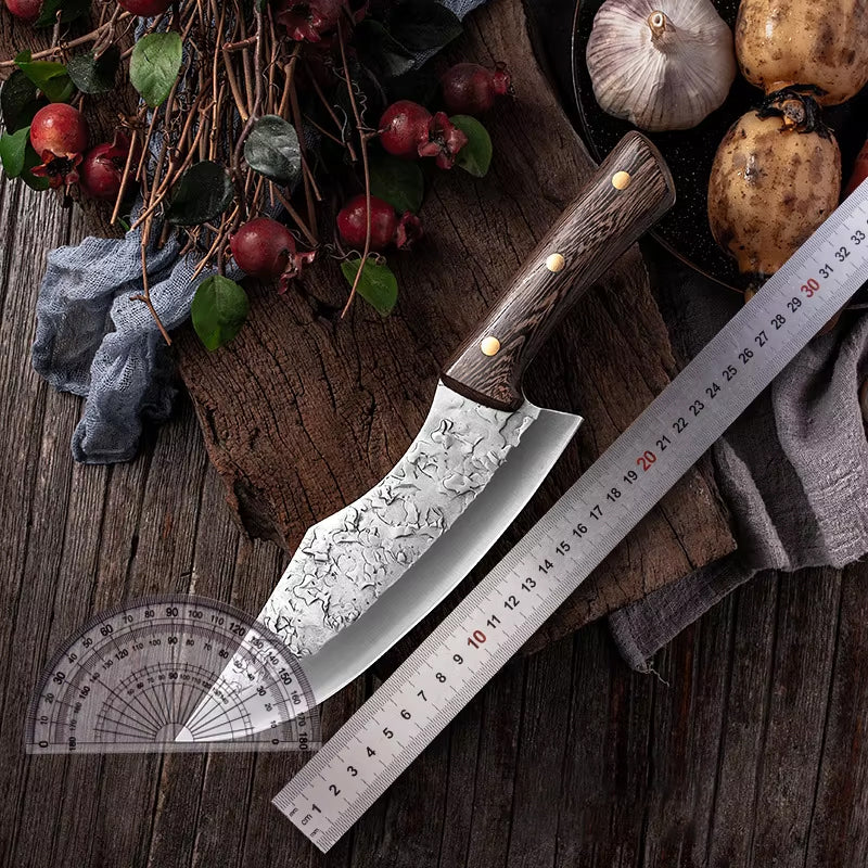 Hand Forged Cleaver Knife Complete Set