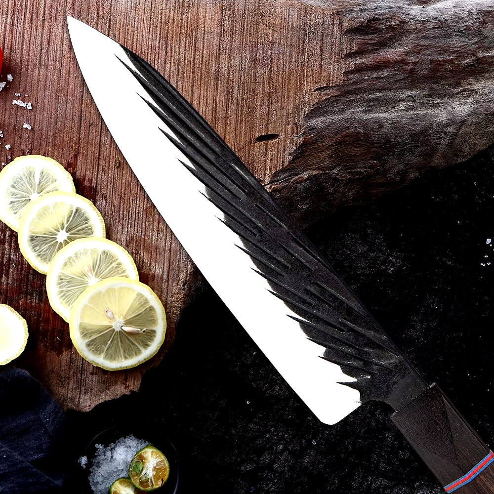 Japanese Kitchen Knife Set With Ebony Handle