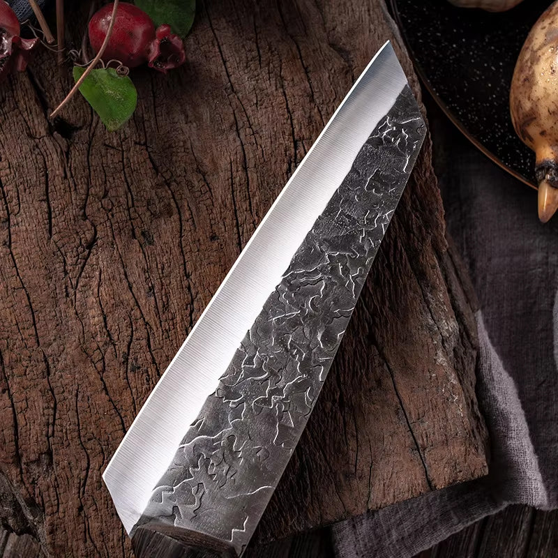 Hand Forged Cleaver Knife Complete Set