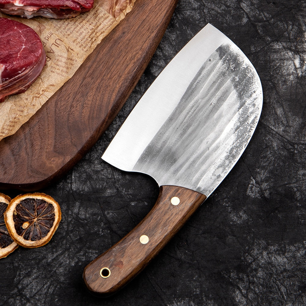 Full Tang Forged Butcher Serbian Chef Knife