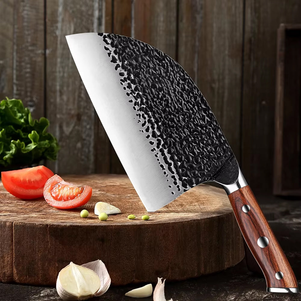 Full Tang Forged Cleaver Chef Knife