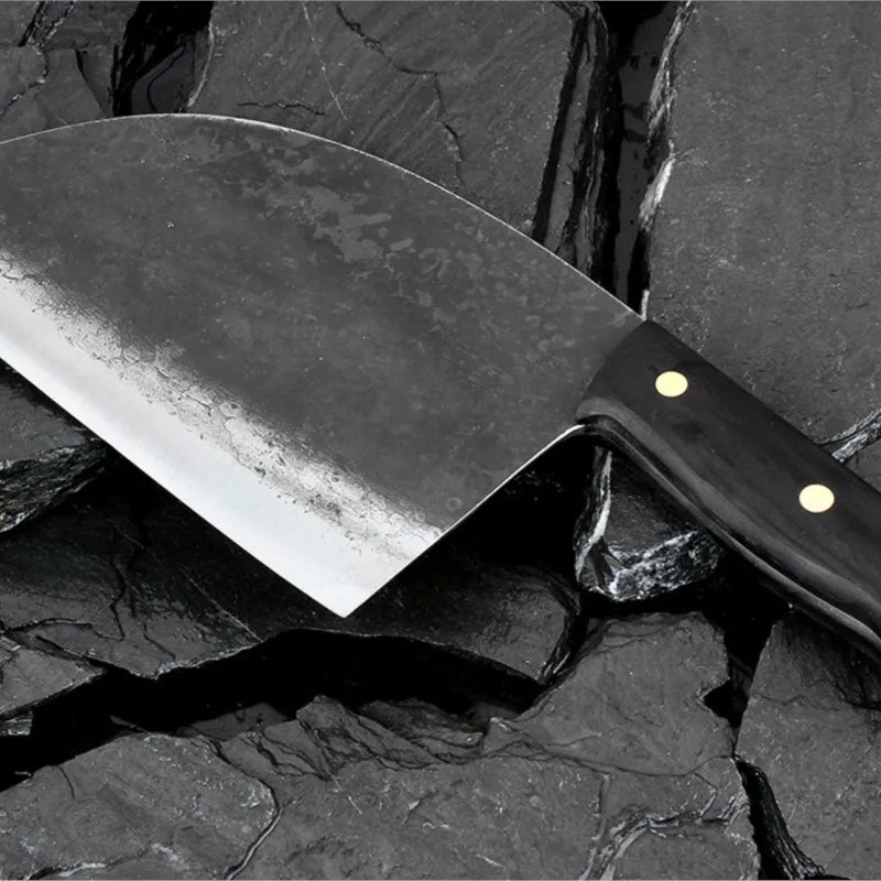 Full Tang Handmade Forged Steel Serbian Cleaver Knife