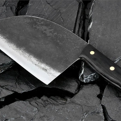 Full Tang Handmade Forged Steel Serbian Cleaver Knife