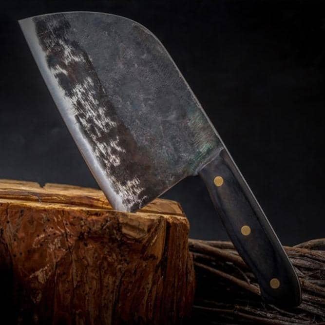 Full Tang Handmade Forged Steel Serbian Cleaver Knife