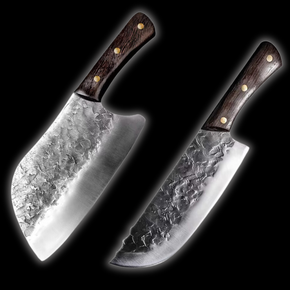 Hand Forged Cleaver Knife Set