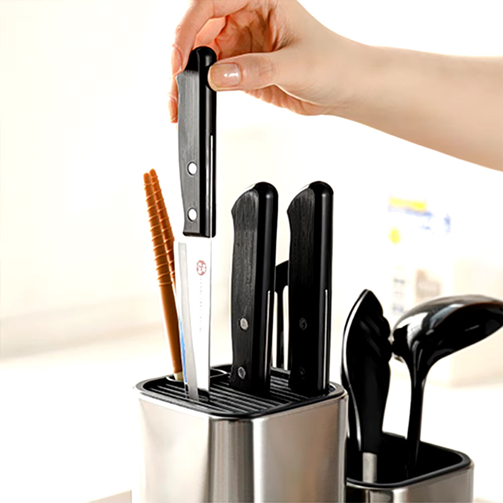Universal Stainless Steel Knife Block