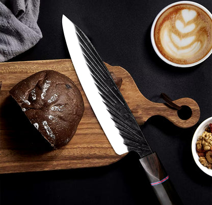 Japanese Kitchen Knife Set With Ebony Handle