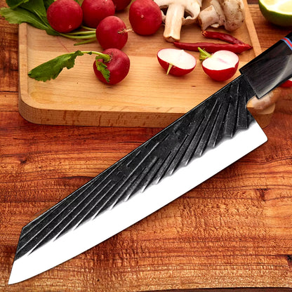 Japanese Kitchen Knife Set With Ebony Handle