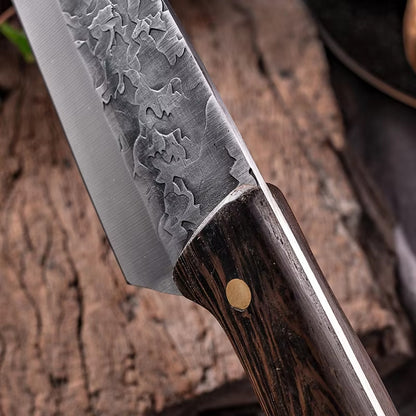 Hand Forged Cleaver Knife Complete Set
