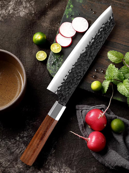 Japanese Kiritsuke 8 Inch chef Knife with Octagon Handle